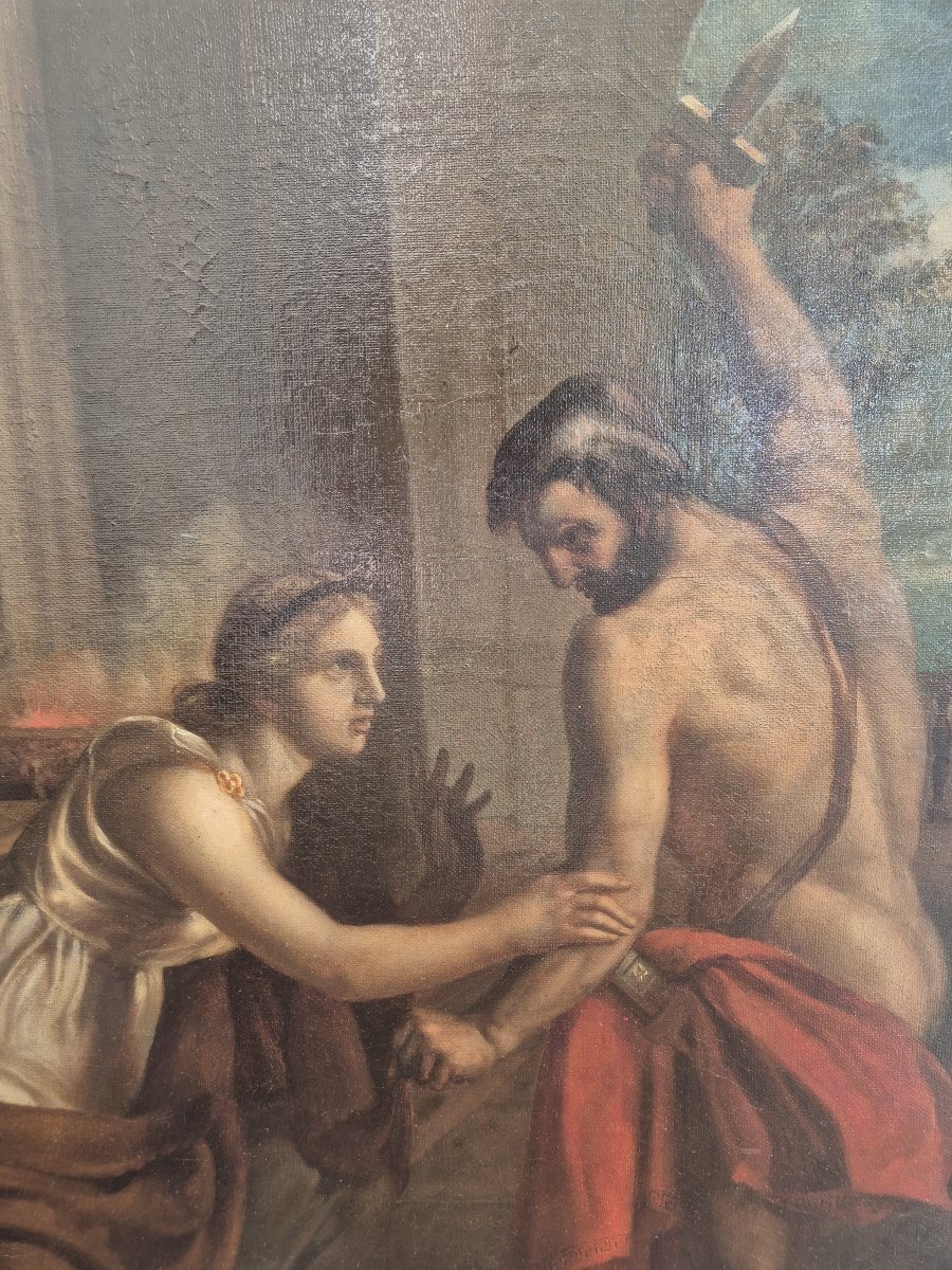 Tarquinio e Lucrezia , dipinto Francia inizi XIX Secolo -photo-4