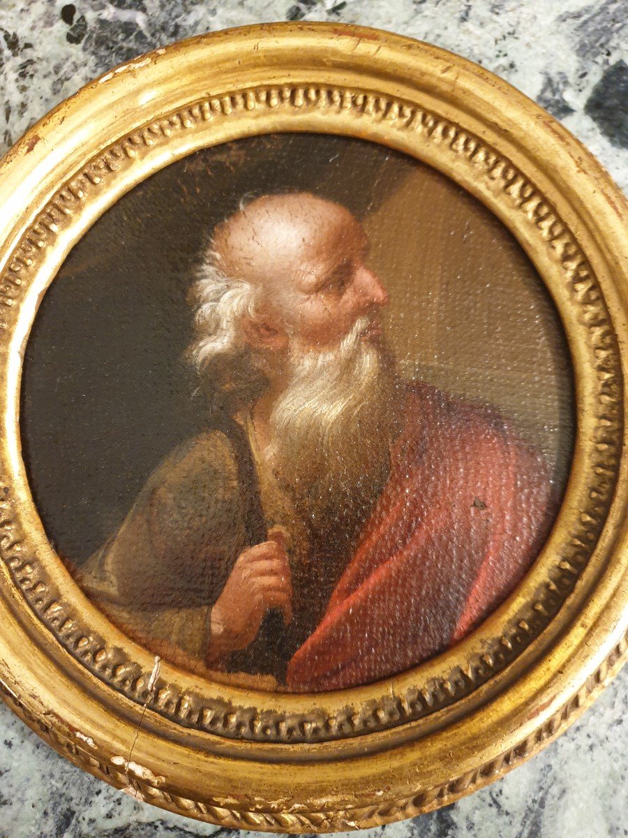Coppia di Santi; San Paolo , San Giuseppe, Quadri Italia XVIII Secolo-photo-1