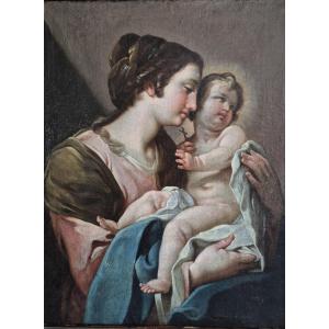 Madonna con bambino,  dipinto , Napoli XYIII Secolo 