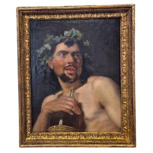 Allegoria dell Autunno, (Bacco), Dipinto Firenze XiX Secolo