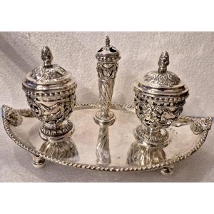 Calamaio argento Italia Mantova  XVIII secolo