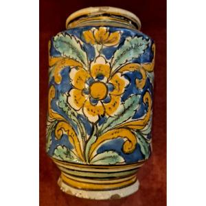 Albarello maiolica Caltagirone Sicilia XVIII secolo