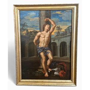 San Sebastiano alla Colonna, dipinto , Bologna  XVII Secolo