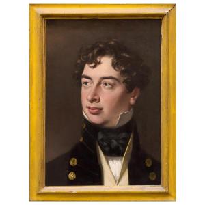 ritratto di Konstantin Nikolaevic Batjuskov (?) Dipinto , XIX Secolo Gran Bretagna o Russia 