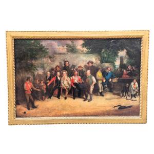 Il gioco dei birilli, Dipinto Italia (?) XIX Secolo