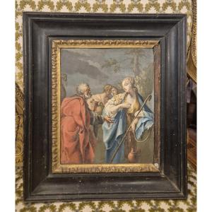 Rebecca al pozzo, dipinto XVIII secolo 