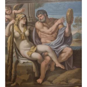 Ercole ed Onfale Dipinto , Roma XVIII Secolo