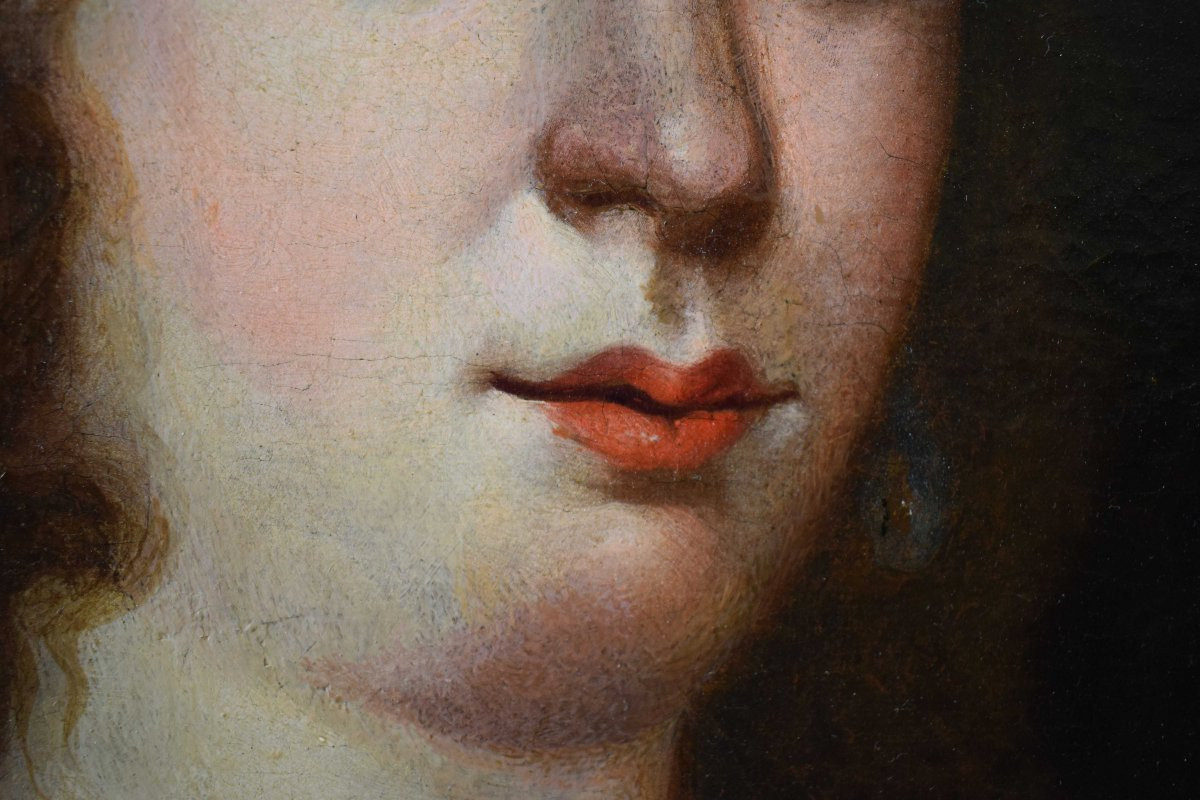 Lorenzo Greuter (1620 – 1668) Ritratto di dama in vesti orientali Olio su tela-photo-4