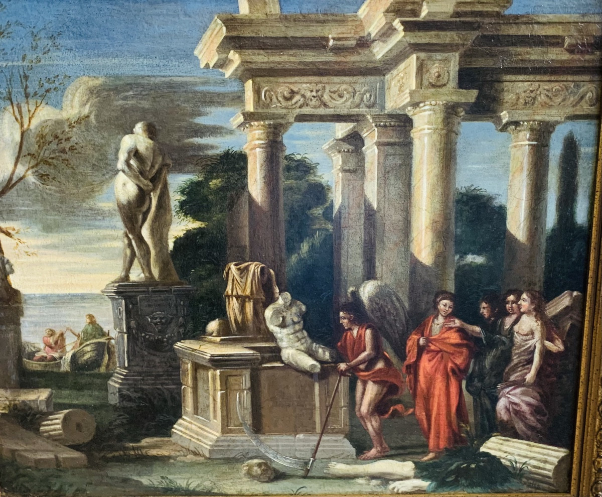 dipinto raffigurante architettura 