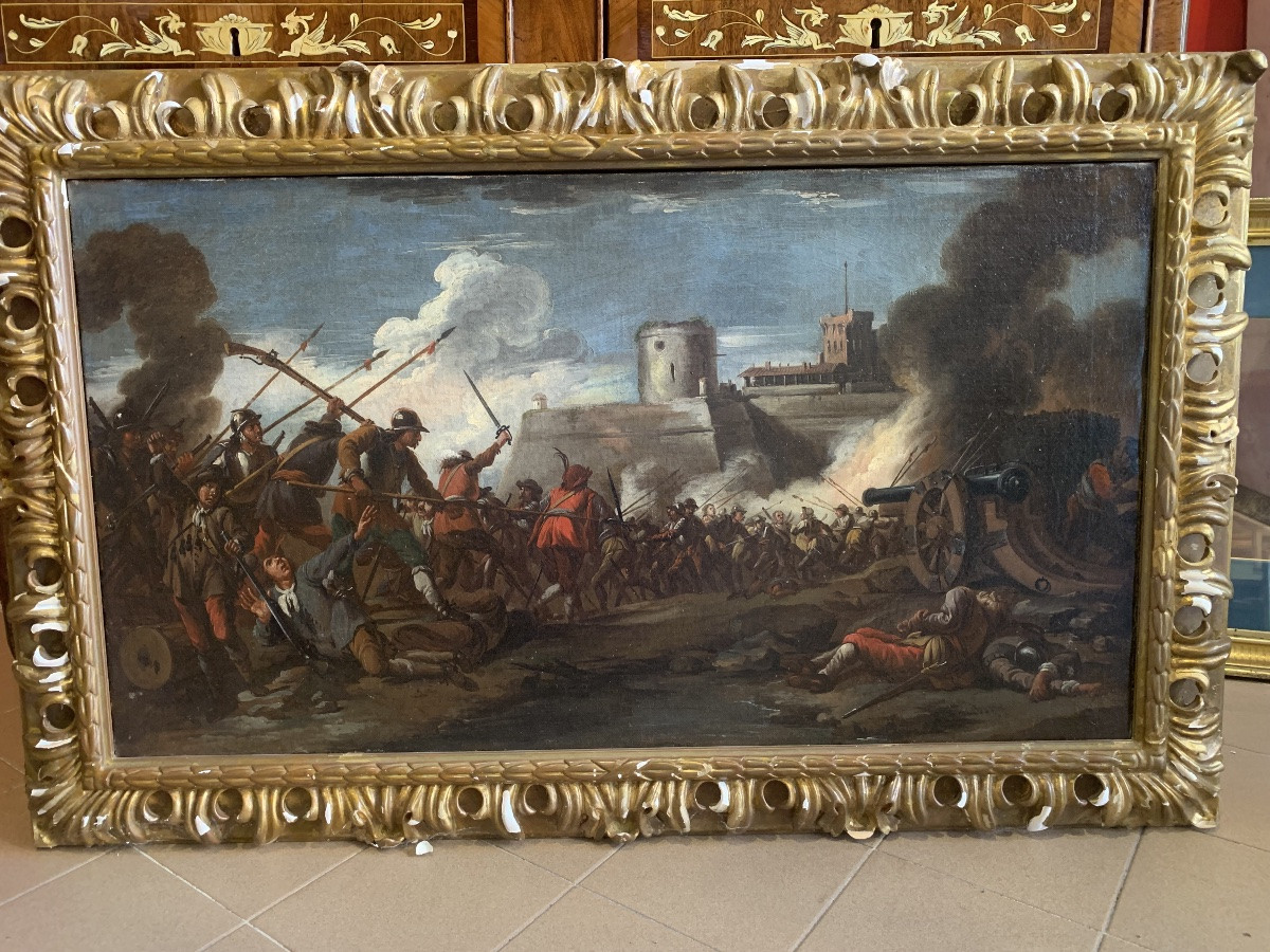 dipinto raffigurante battaglia -photo-2
