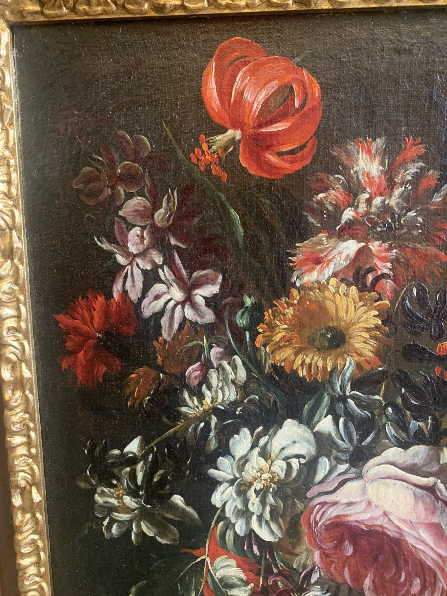 dipinto raffigurante vaso con fiori -photo-3
