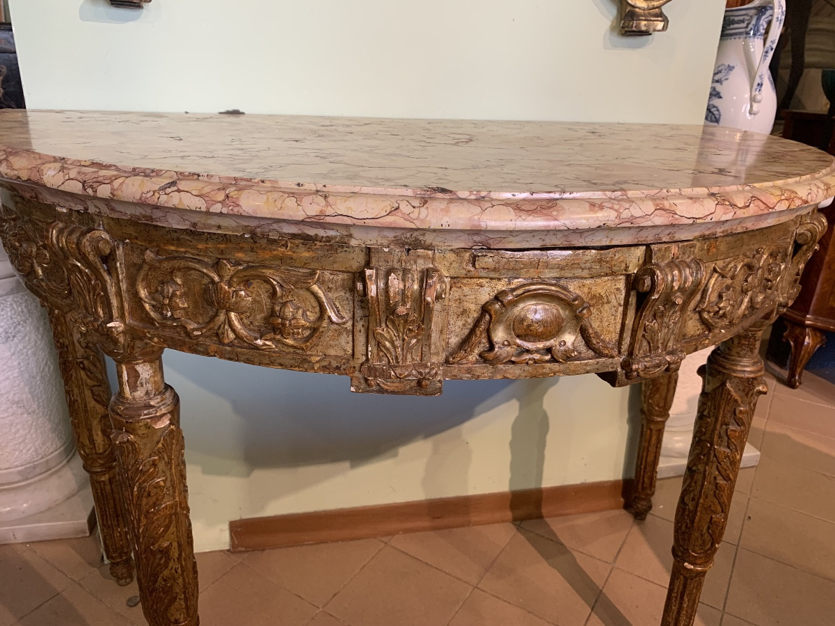 console in legno dorato -photo-3