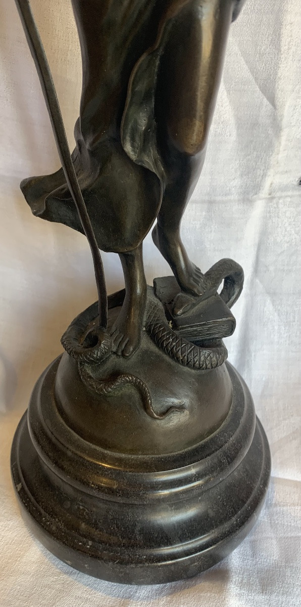 bronzo raffigurante dea della giustizia -photo-4