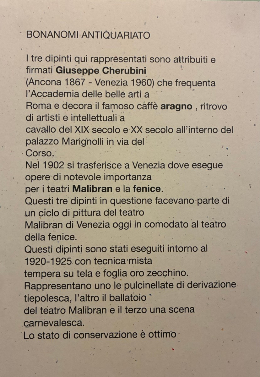 dipinto raffigurante scene carnevalesche fondo oro primi 900-photo-2