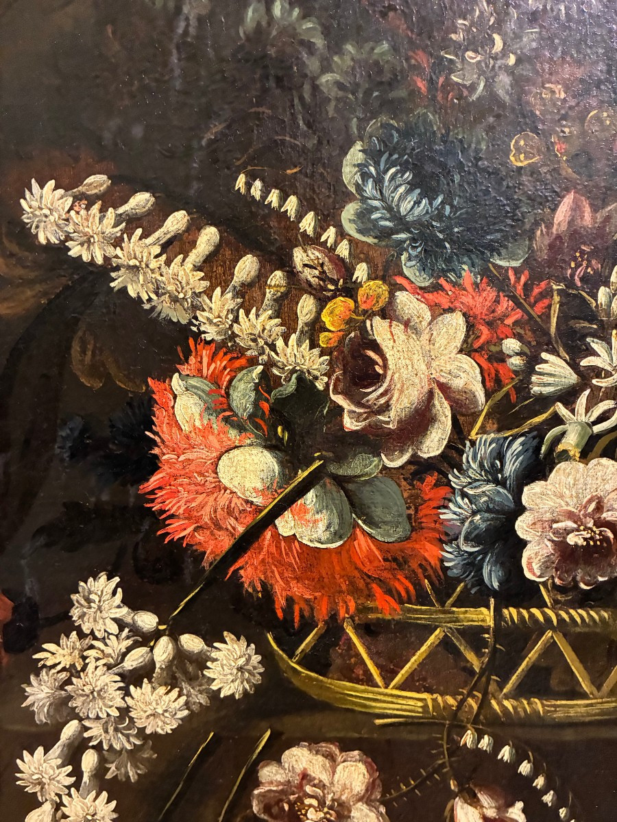 dipinto olio su tela raffigurante natura morta attribuita a Giuseppe Marchetti 700'-photo-2