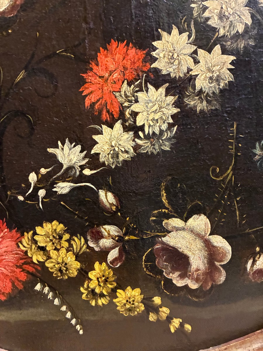 dipinto olio su tela raffigurante natura morta attribuita a Giuseppe Marchetti 700'-photo-3