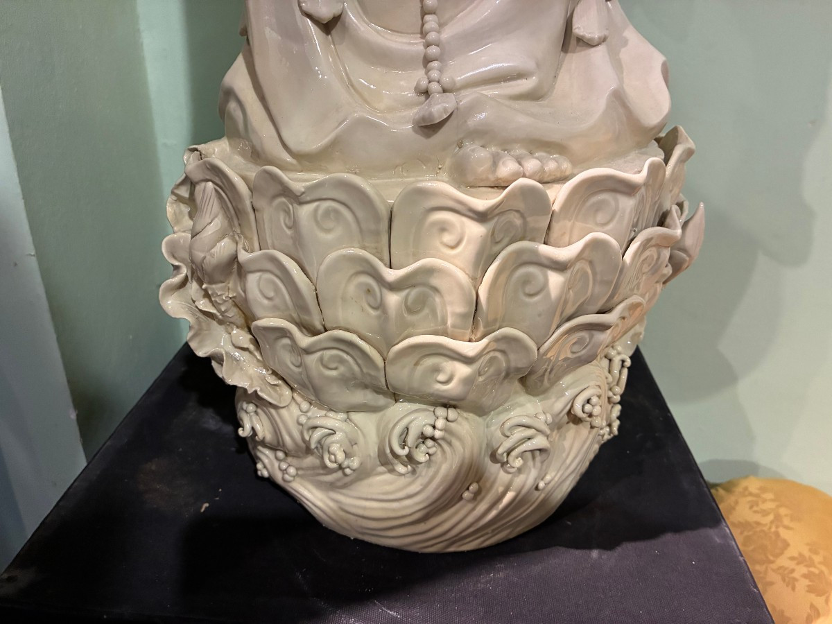 guanine in porcellana bianca provenienza giapponese meta' 800'-photo-3