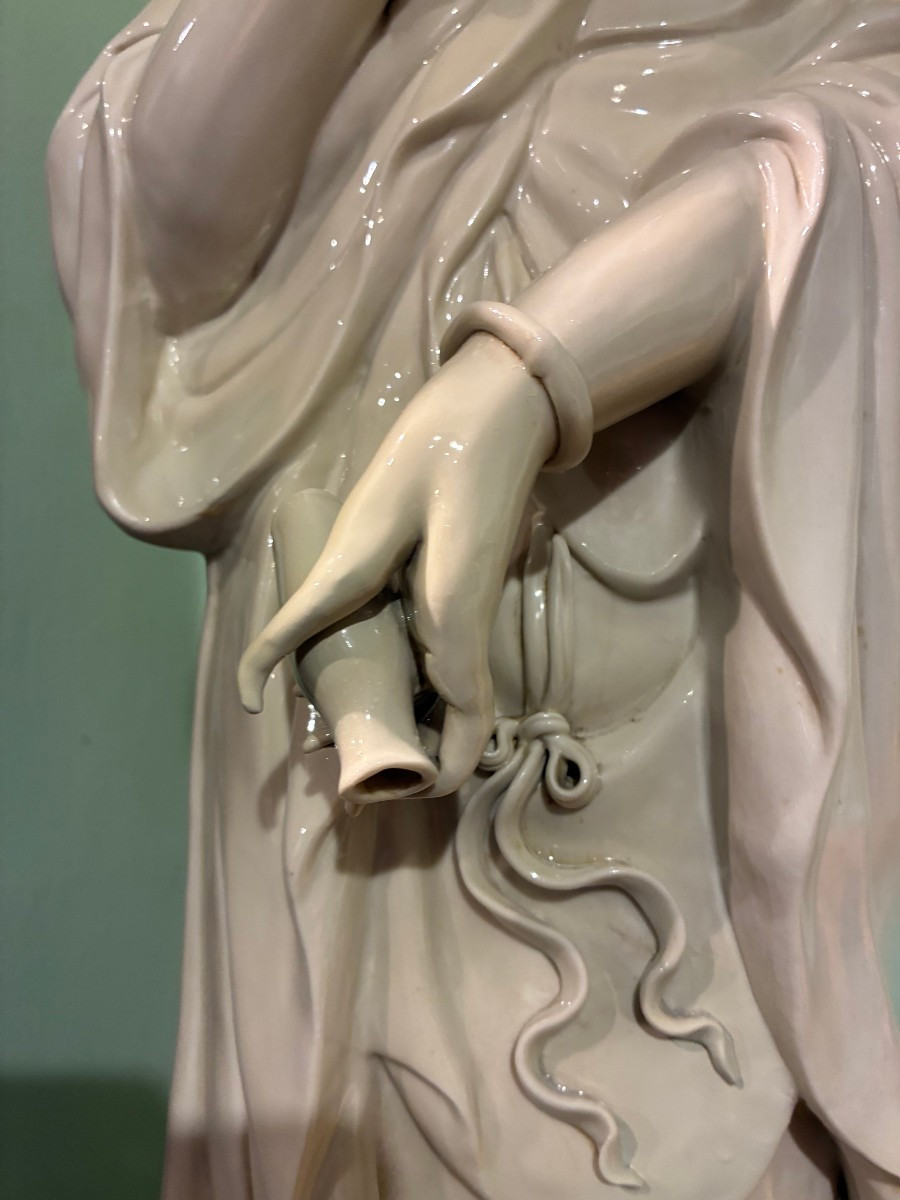 guanine in porcellana bianca provenienza giapponese meta' 800'-photo-4