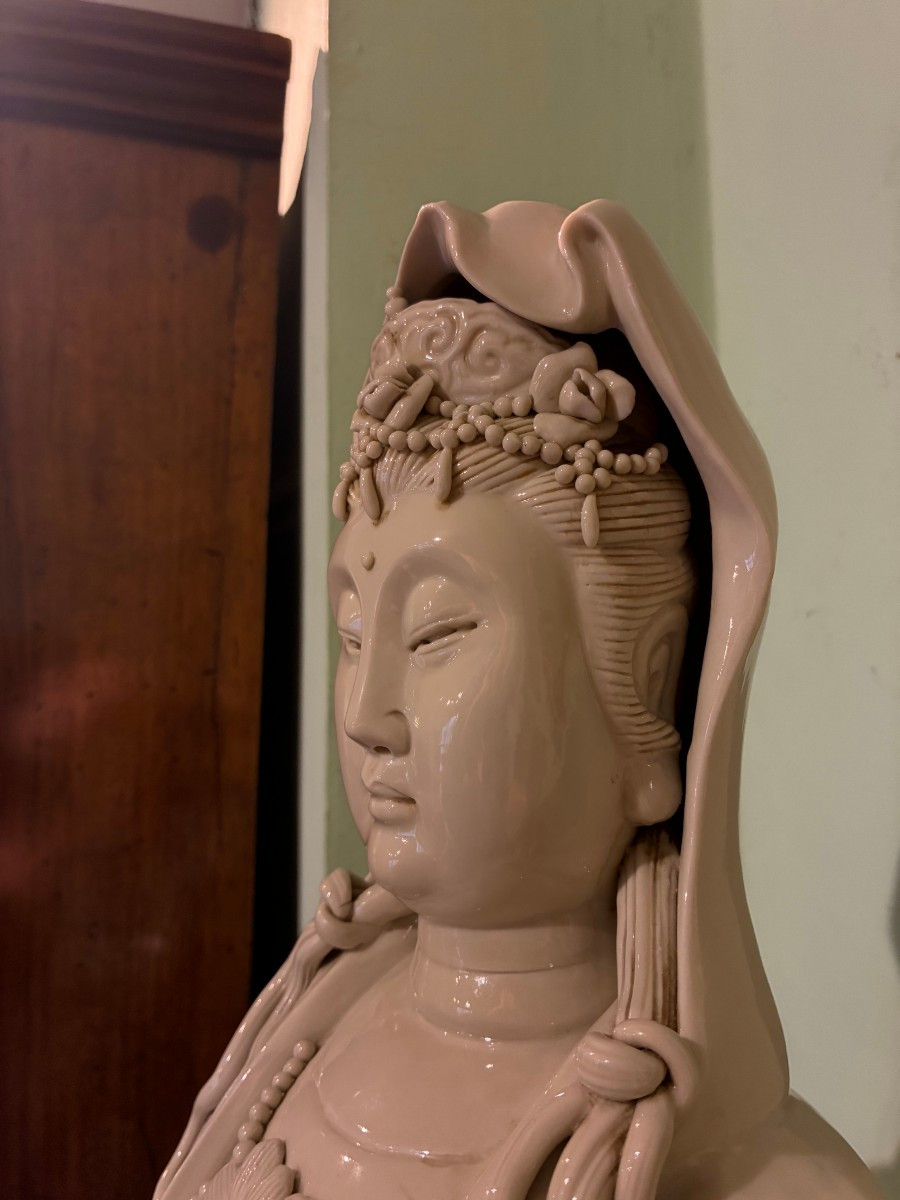 guanine in porcellana bianca provenienza giapponese meta' 800'-photo-1