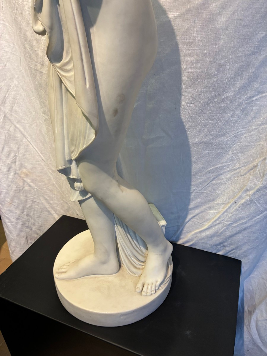 statua in marmo di carrara raffigurante venere primi 800' di provenienza toscana-photo-2