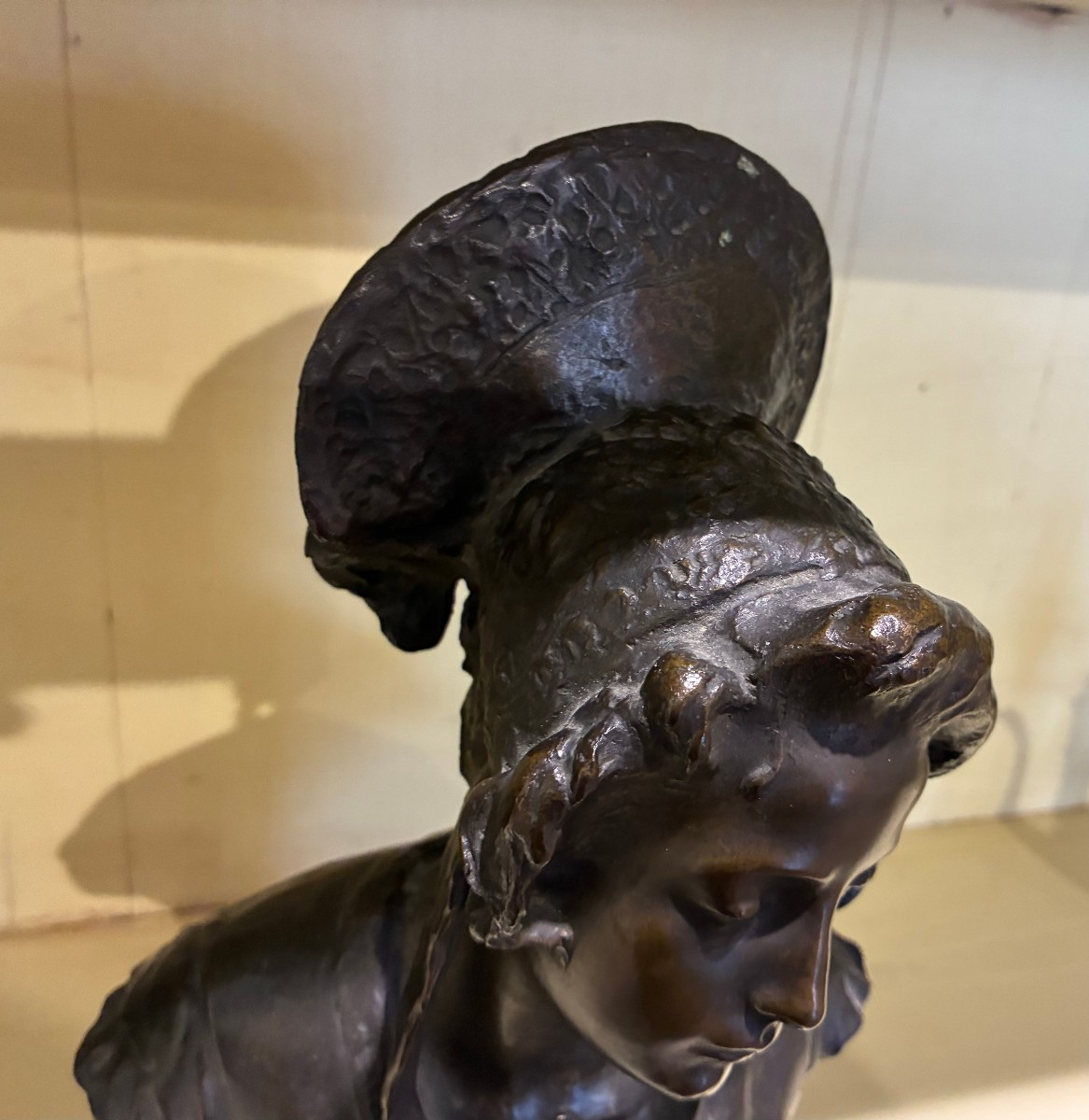 bronzo raffigurante giovane donna firmato Edoardo Rubino1871-1954-photo-4