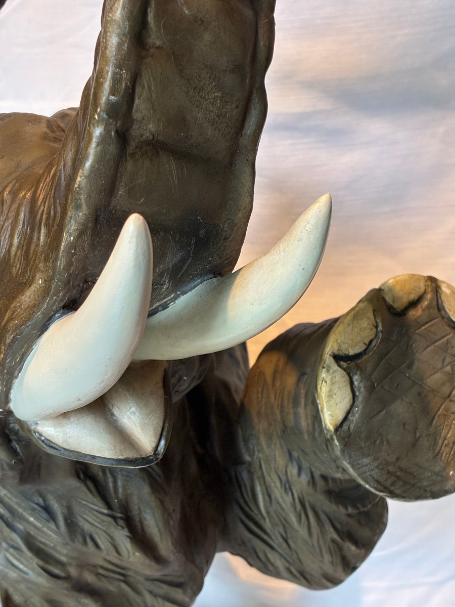 elefante in gres di provenienza italiana eseguito agli inizi del XX secolo-photo-4