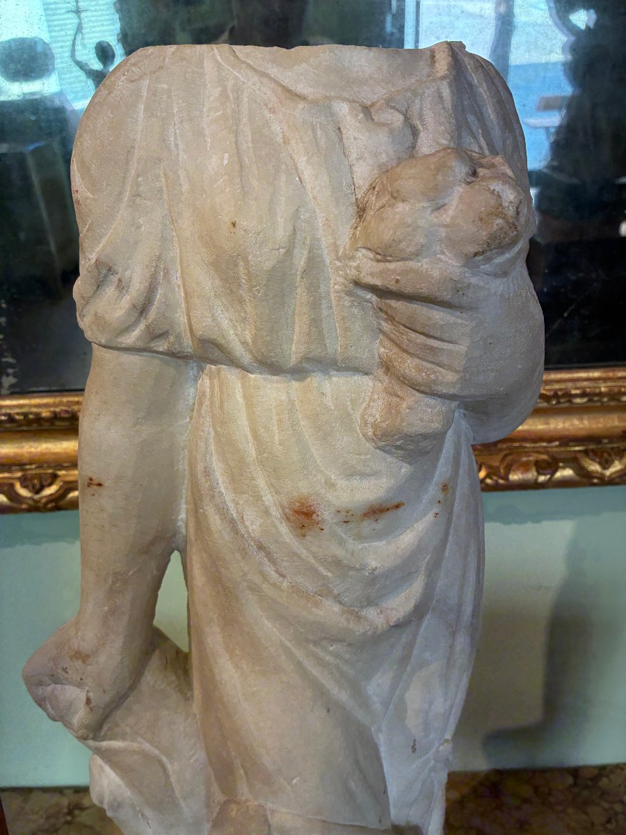 marmo statuario di carrara raffigurante giovane donna inizi del XVI secolo-photo-2
