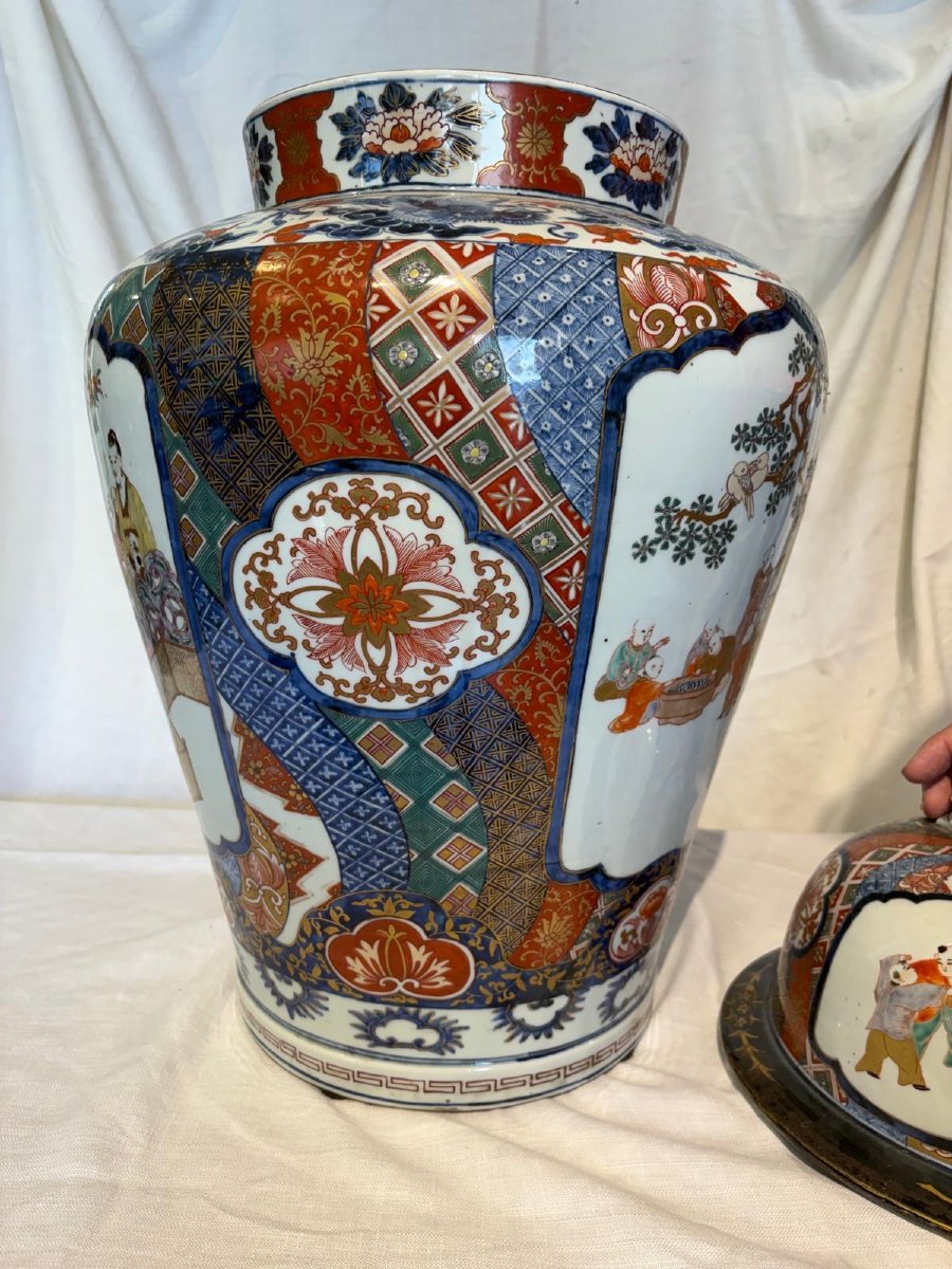 vaso in porcellana imari XIX secolo-photo-2