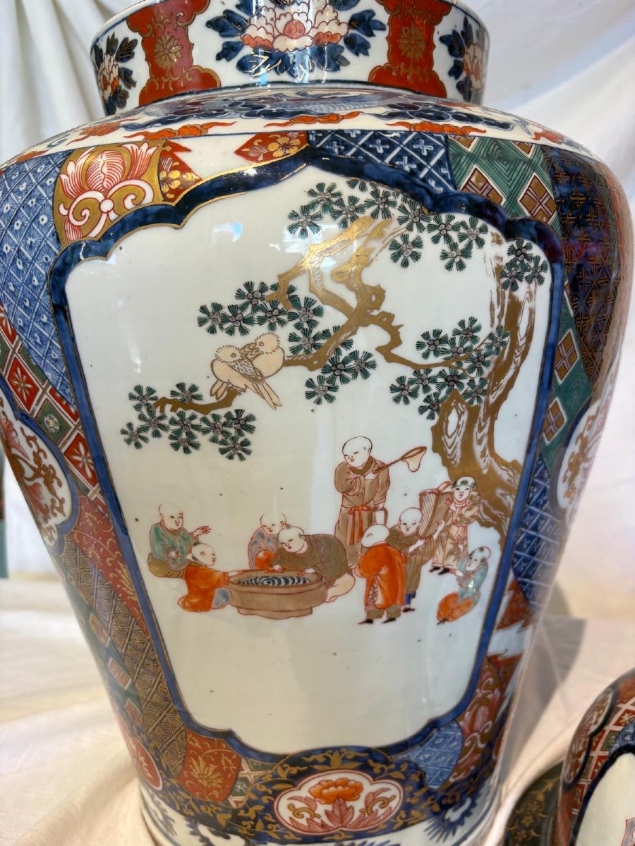 vaso in porcellana imari XIX secolo-photo-4