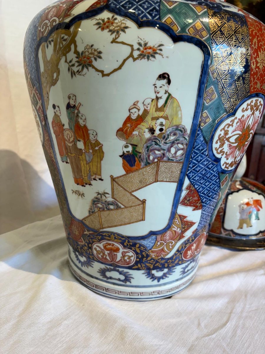 vaso in porcellana imari XIX secolo-photo-1