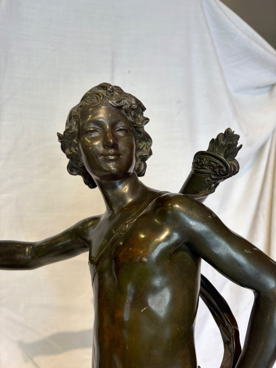 bronzo raffigurante un arciere del xix secolo -photo-1