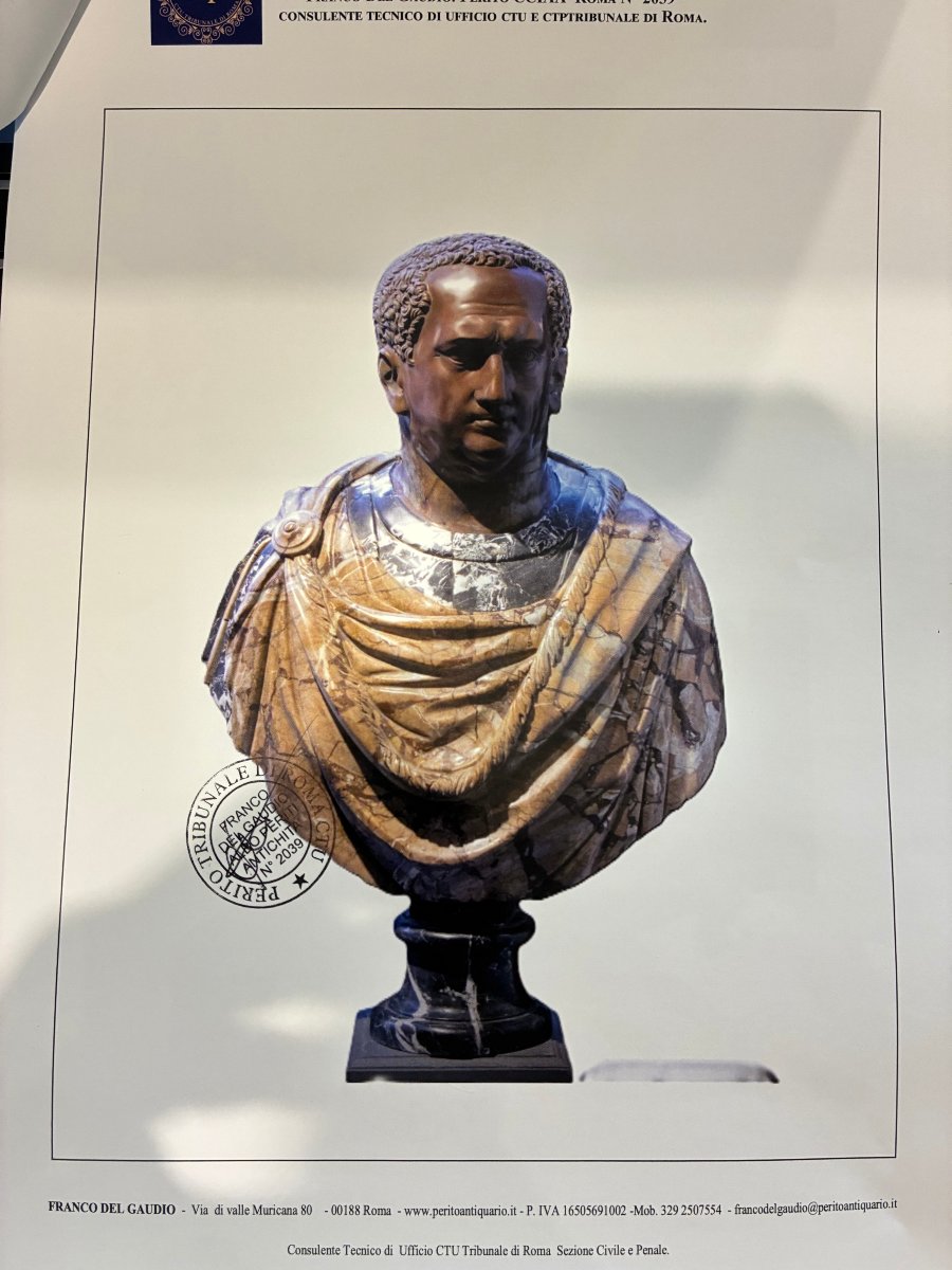 busto in marmo policromo  XVII SECOLO-photo-3