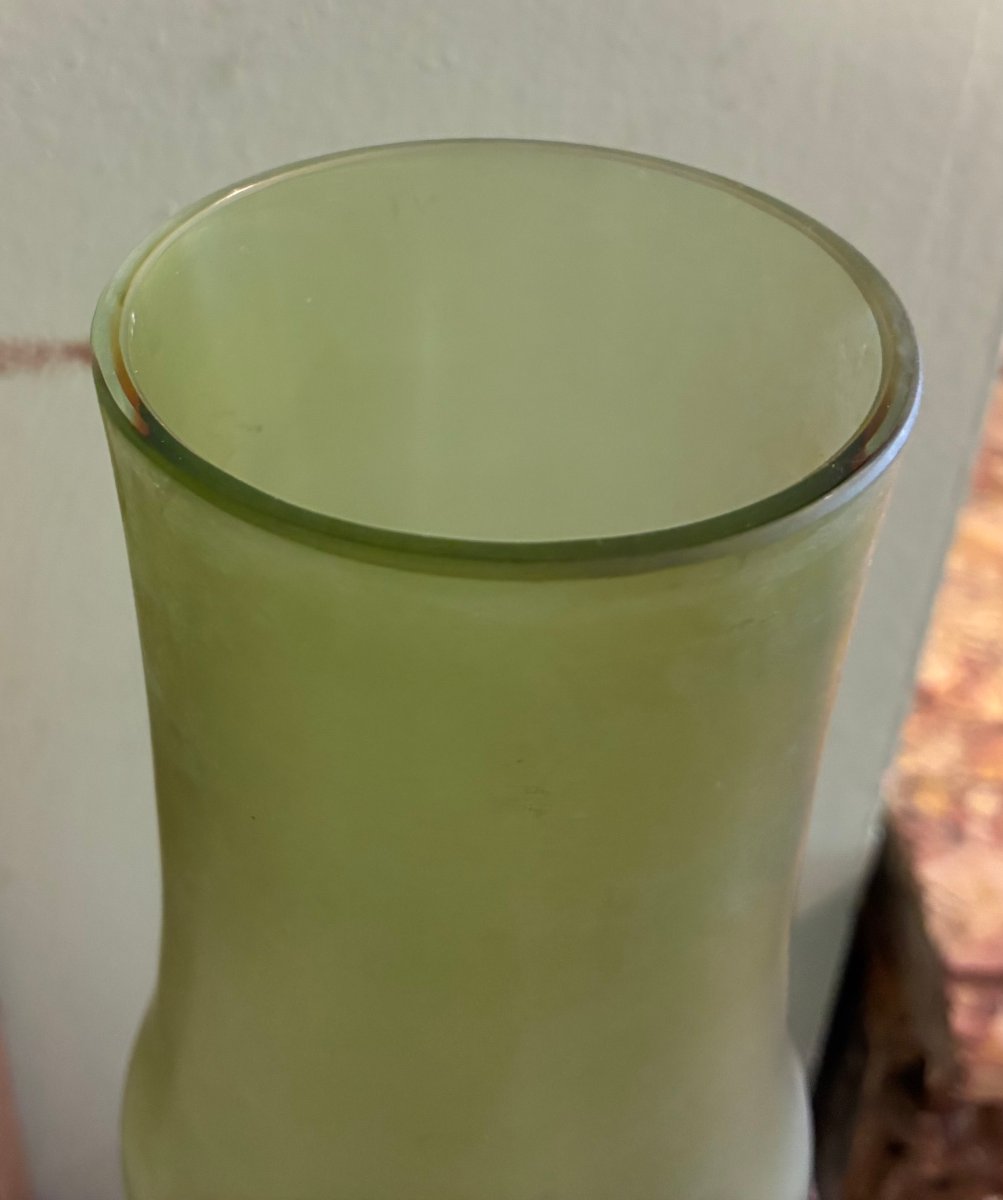 trattasi di un vaso di murano anni 70, chiamato Arcade firmato Ivan Bay-photo-3