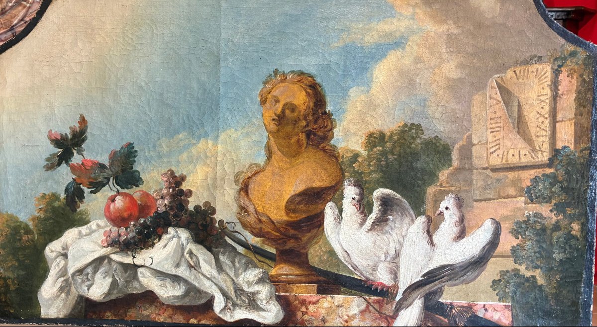 dipinto olio su tela allegoria della pace francia XVIII secolo