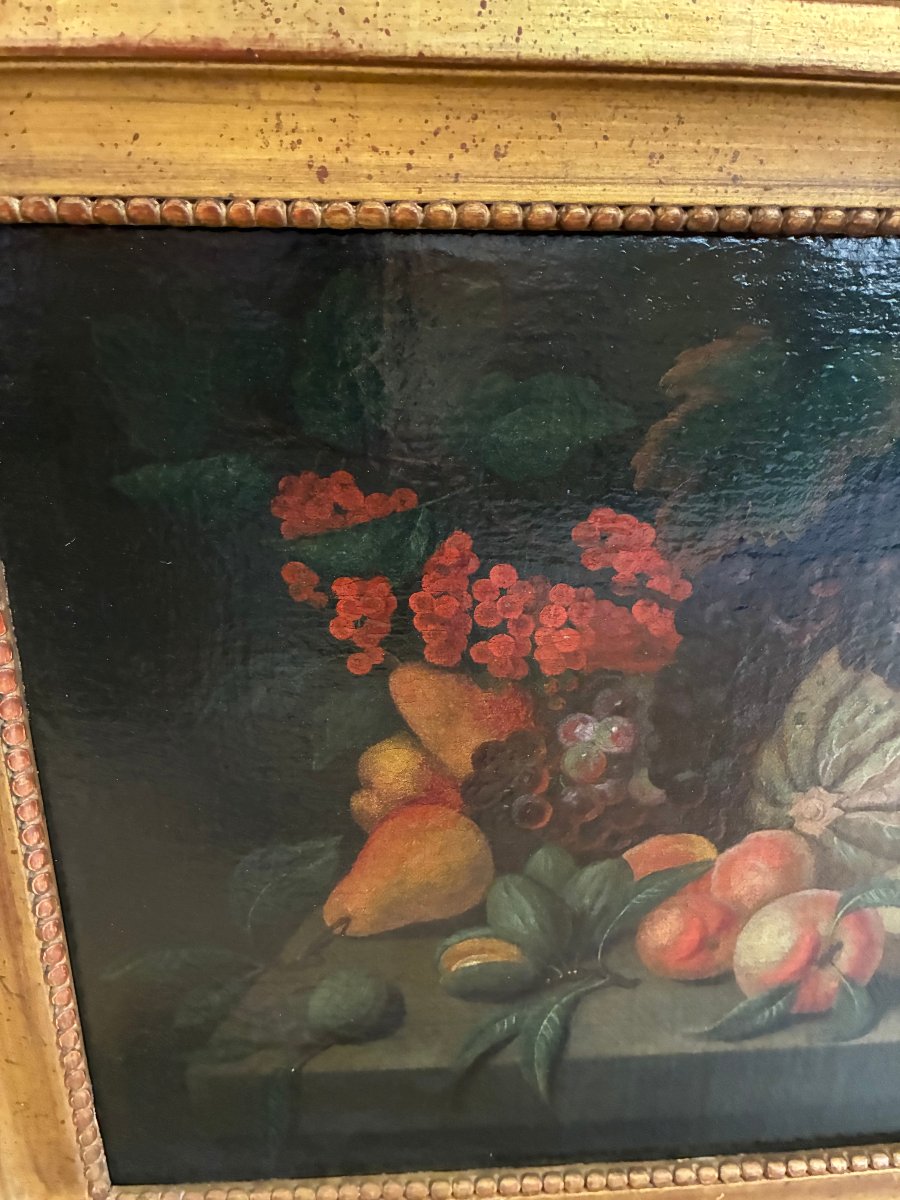dipinto olio su tela raffigurante natura morta provenienza romana XVII secolo-photo-3