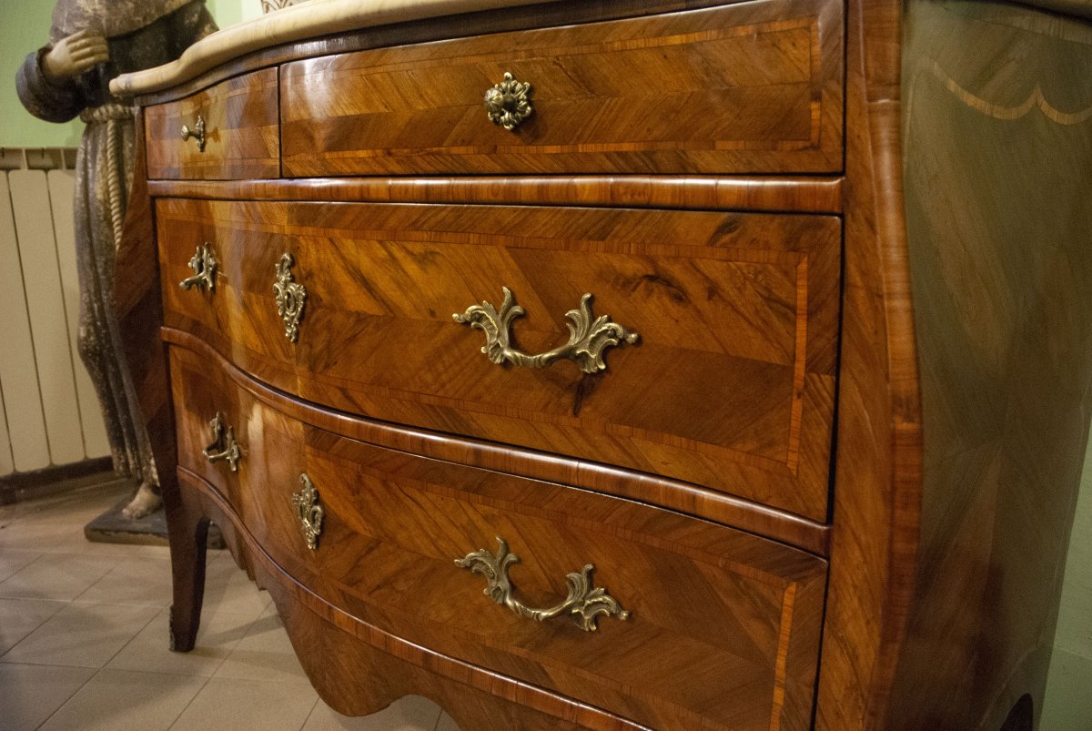 Commode génois d'époque Louis XIV-photo-2