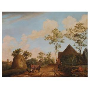 Scuola Fiamminga - Paesaggio con pastorizia