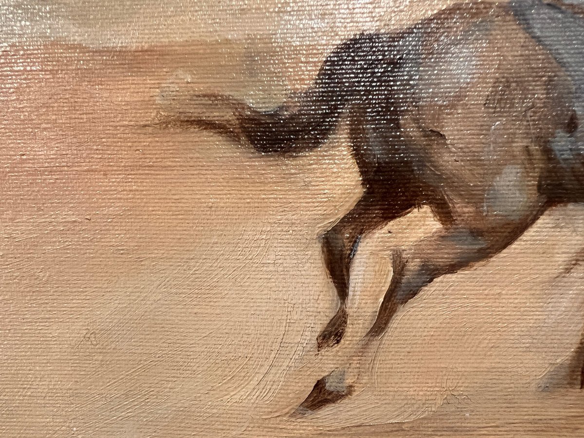 Ernesto Quarti Marchiò (Bergamo, Italy, 1907-1982) Cavalieri Nel Deserto-photo-2