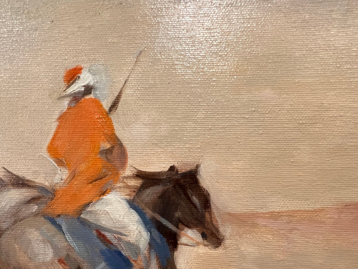 Ernesto Quarti Marchiò (Bergamo, Italy, 1907-1982) Cavalieri Nel Deserto-photo-5