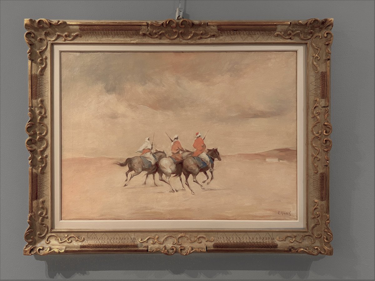 Ernesto Quarti Marchiò (Bergamo, Italy, 1907-1982) Cavalieri Nel Deserto