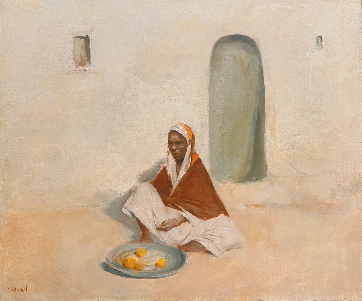 Ernesto Quarti Marchiò (1907-1982) Ragazza Tuareg-photo-2
