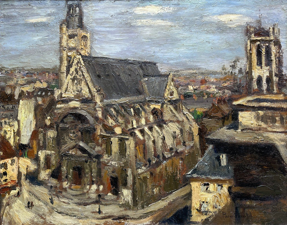 Pierre Dumont (1884-1936) La Cattedrale Di Rouen-photo-2