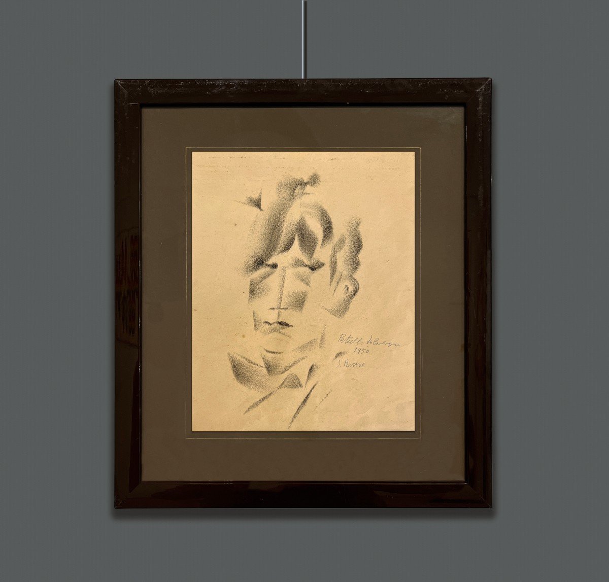 Vittorio Petrella Da Bologna (1886-1951) Ritratto futurista, 1950, San Remo