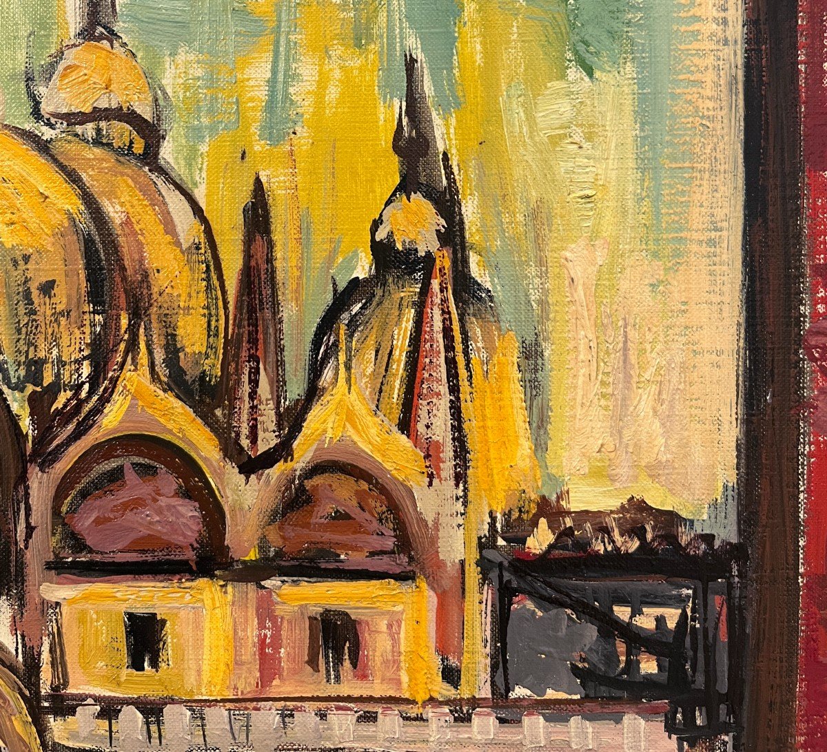 Isis Kischka (Paris, 1908 - Montmorency, Francia, 1973)  Venezia, Piazza San Marco-photo-3