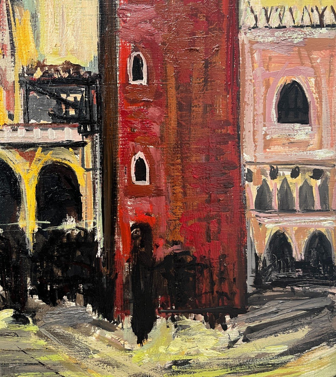 Isis Kischka (Paris, 1908 - Montmorency, Francia, 1973)  Venezia, Piazza San Marco-photo-5