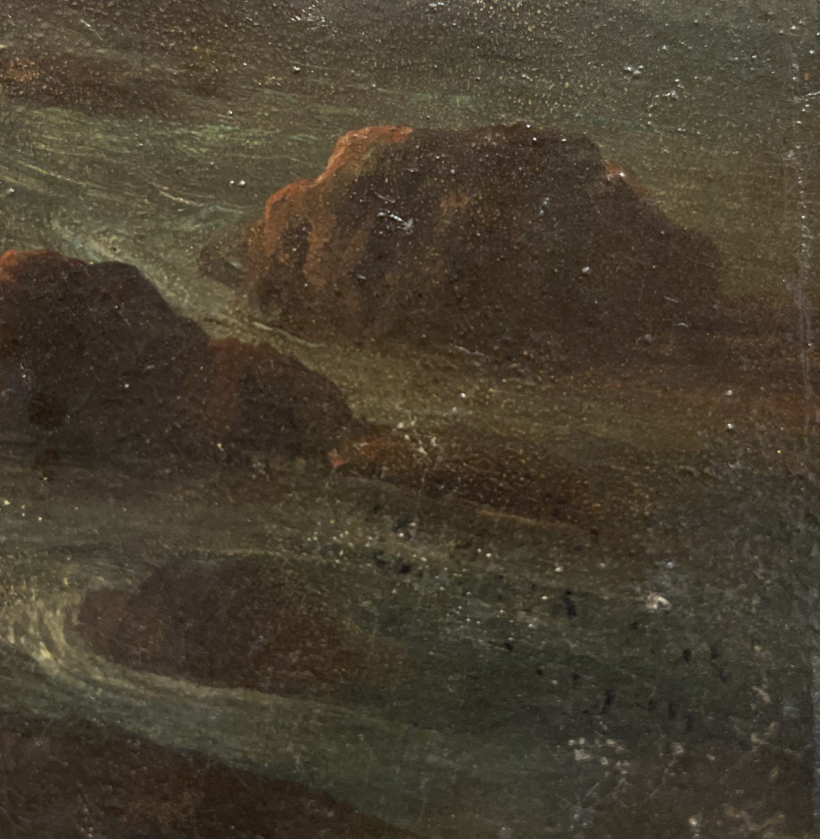 Scuola Italiana, XIX Secolo, Paesaggio con Cascata-photo-4