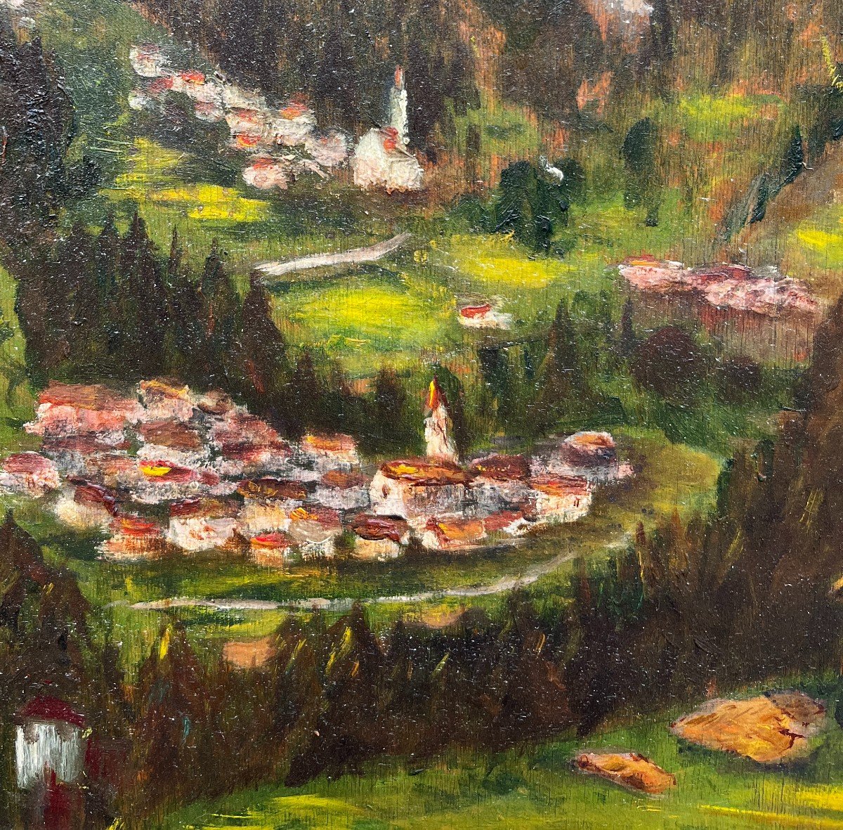 Scuola Italiana XX Secolo, Paesaggio di Montagna-photo-1