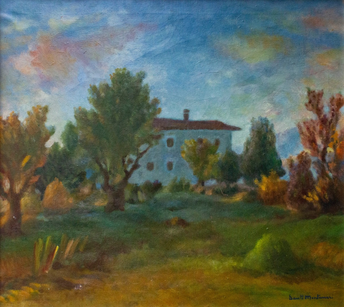 Dante Montanari (Porto Sant'Elpidio, Italia, 1896 – Milano, 1989) La Casa Tra Le Piante-photo-2