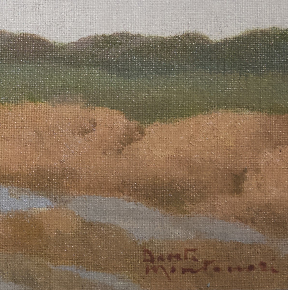 Dante Montanari (Porto Sant'Elpidio, Italia, 1896 – Milano, 1989) Paesaggio Con Casa E Fiume-photo-3