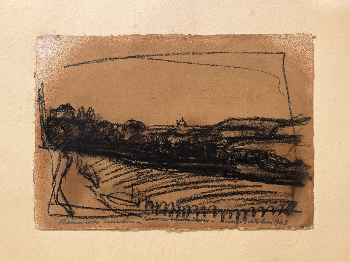 Luigi Bartolini (Cupramontana, 1892 – Roma, 1963) Roma Dalla Camilluccia, 1943-photo-6